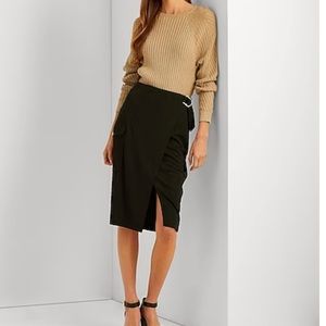 POLO Ralph Lauren Black Maxi Slit Skirt size Medium